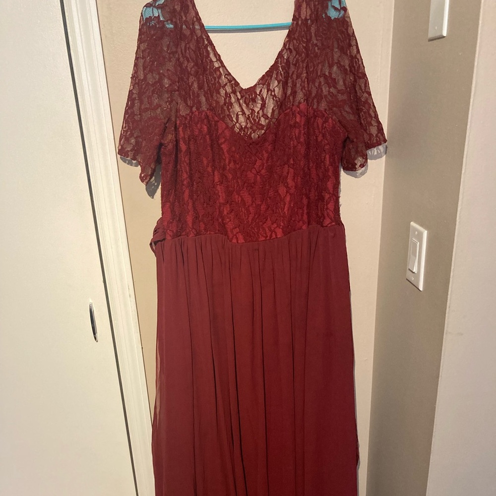 Women Plus Size Chiffon Evening Dresses Long Prom Bridesmaid Gown